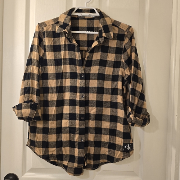 NWOT | Calvin Klein Cotton Flannel | Size Small - Picture 1 of 9